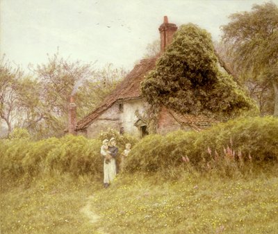 コテージアットピナー、ミドルセックス 作： Helen Allingham